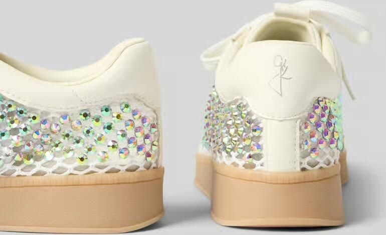 Marco tozzi sneakers met strass-steentjes - Foto 2