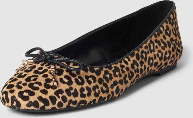 MICHAEL Kors Ballerina's van leer met strikdetail model 'NORI'