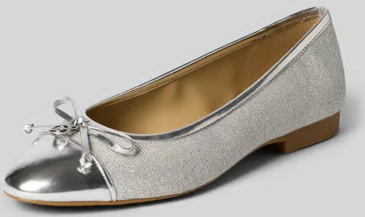 MICHAEL Kors Ballerina's van leermix met logodetail model 'Piper'