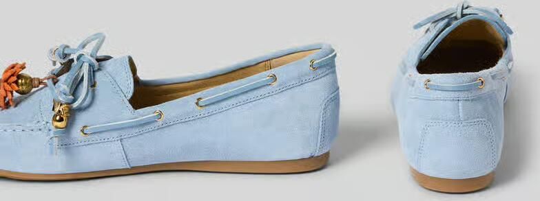 MICHAEL Kors Mocassins van leer met labelapplicatie model 'FALLON' - Foto 2