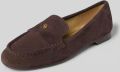 MICHAEL Kors Penny-loafers van echt leer model 'JENNINGS' - Donkerbruin