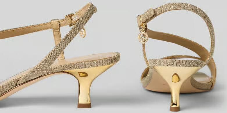 MICHAEL Kors Sandaaltjes met labelapplicatie model 'JAIDA KITTEN' - Foto 2