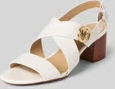 MICHAEL Kors sandaaltjes van leer met blokhak