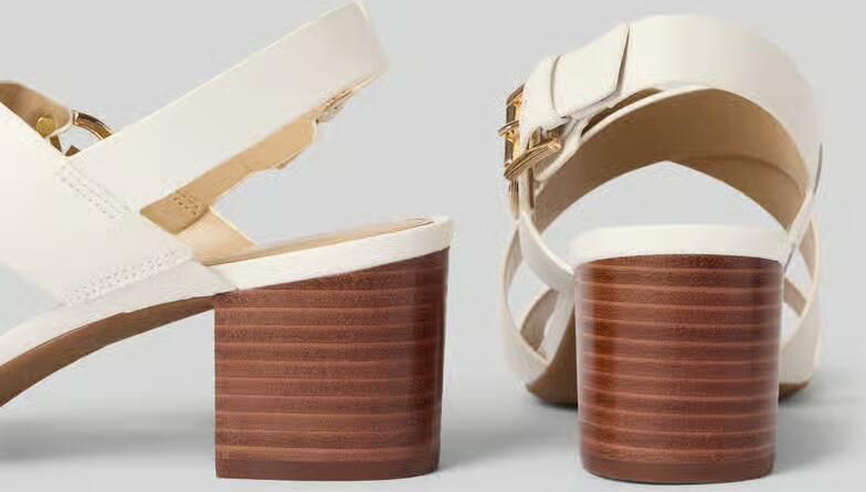 MICHAEL Kors sandaaltjes van leer met blokhak - Foto 2