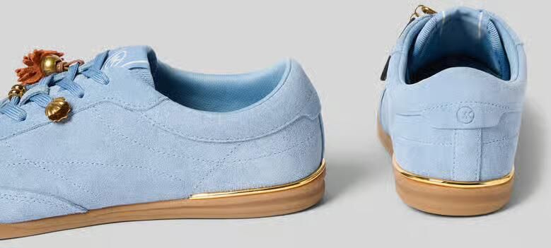 MICHAEL Kors Sneaker van leer met sierparels model 'NOLAN LACE UP' - Foto 2