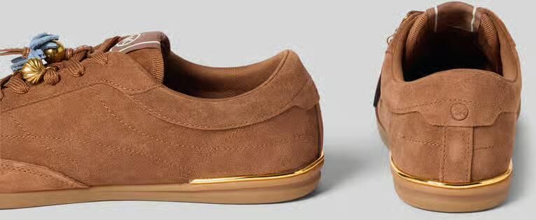 MICHAEL Kors Sneaker van leer met sierparels model 'NOLAN LACE UP' - Foto 2