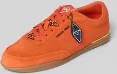 MICHAEL Kors Sneaker van leer met sierparels model 'NOLAN LACE UP'