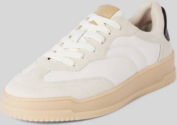 Newd Tamaris Sneakers van leer met vetersluiting