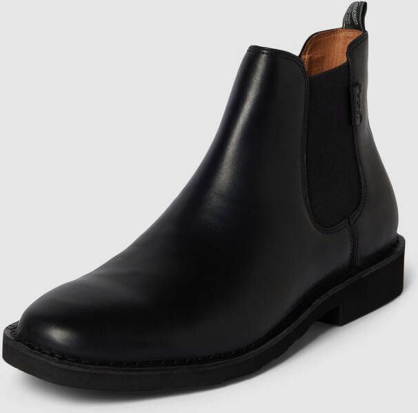 Polo Ralph Lauren Chelsea boots van leer met elastische inzetten