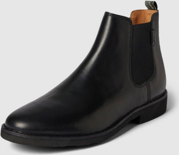 Polo Ralph Lauren Chelsea boots van leer met elastische inzetten