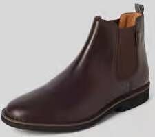 Polo Ralph Lauren Chelsea boots van leer met elastische inzetten