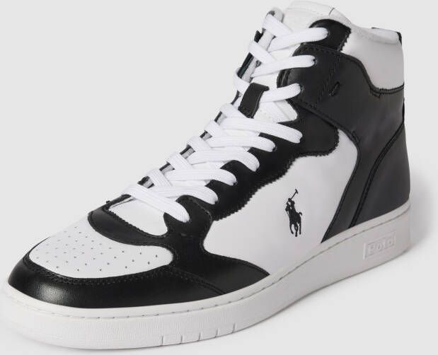 Polo Ralph Lauren High top sneakers van echt leer met labelstitching