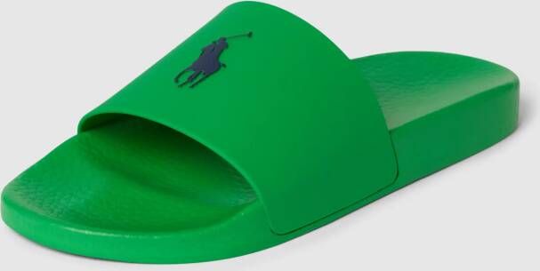 Ralph Lauren Heren Slide Sandalen Synthetisch Materiaal Green Heren - Foto 2