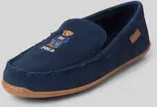 Polo Ralph Lauren Mocassins van echt wildleer met motiefprint model 'BRENAN'