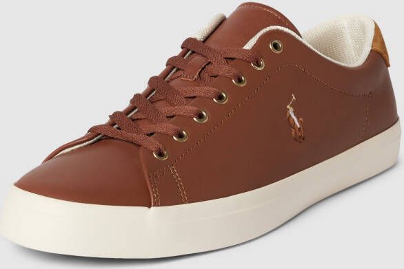 Polo Ralph Lauren Sneakers van leer met labelstitching model 'LONGWOOD'