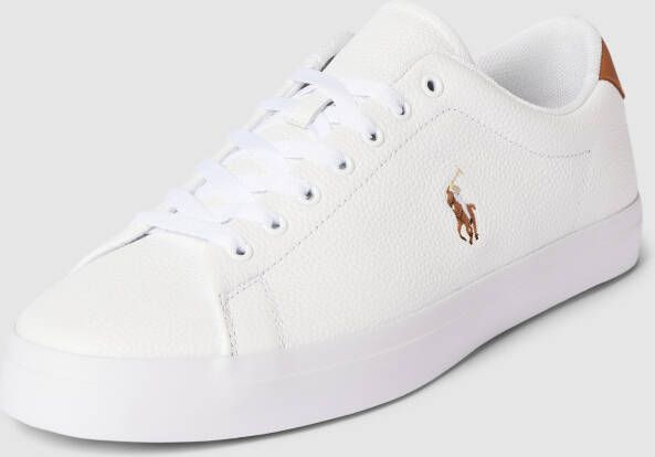 Polo Ralph Lauren Leren Longwood Sneakers met Multicolor Paardenborduursel White - Foto 7