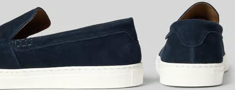 PS Poelman Loafers van echt leer met logodetail - Foto 2