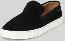 PS Poelman Loafers van echt leer met logodetail