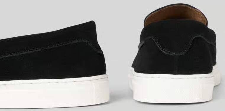 PS Poelman Loafers van echt leer met logodetail - Foto 2