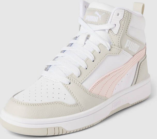 Puma Rebound v6 Mid V6 Mid sneakers wit grijs roze Imitatieleer 38 - Foto 10