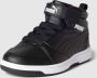 Puma Rebound V6 Mid sneaker zwart wit Jongens Meisjes Imitatieleer 36 Sneakers - Thumbnail 5