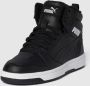 Puma Rebound V6 Mid sneaker zwart wit Jongens Meisjes Imitatieleer 36 Sneakers - Thumbnail 4