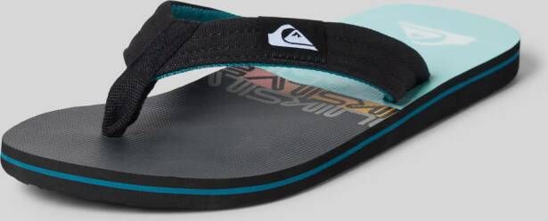 Quiksilver Teenslippers met labelpatch model 'MOLOKAI LAYBACK II'