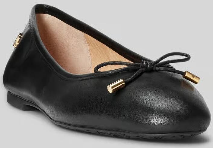 LAUREN RALPH LAUREN Ballerina Dames Jayna Flats Ballet Leer Zwart - Foto 7
