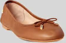 LAUREN RALPH LAUREN Ballerina Dames Jayna Flats Ballet Maat: 37 Materiaal: Leer Kleur: Bruin - Foto 14