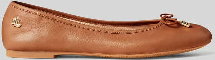 LAUREN RALPH LAUREN Ballerina Dames Jayna Flats Ballet Maat: 37 Materiaal: Leer Kleur: Bruin - Foto 13