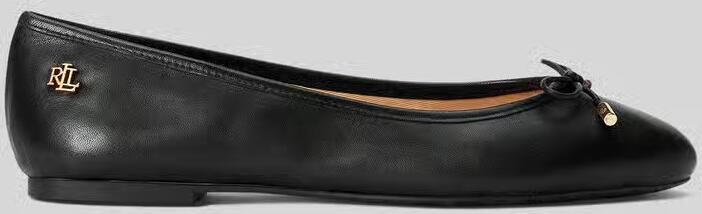LAUREN RALPH LAUREN Ballerina Dames Jayna Flats Ballet Maat: 41 Materiaal: Leer Kleur: Zwart - Foto 8