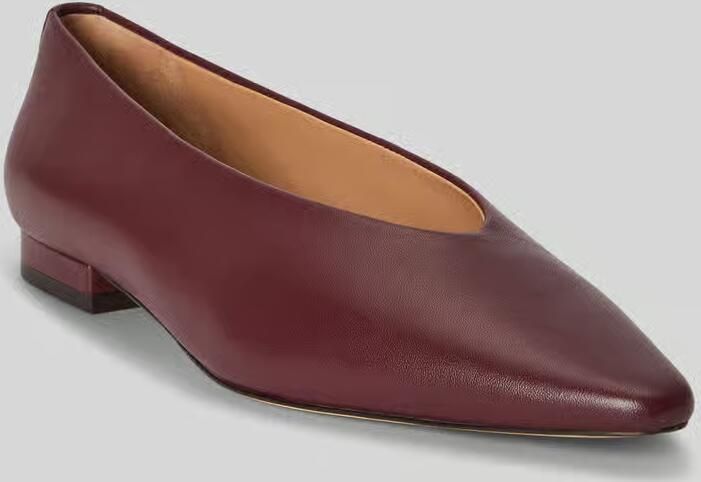 Lauren Ralph Lauren Ballerina van echt rundleer