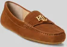 Lauren Ralph Lauren Mocassins van leer met labelapplicatie model 'BARNSBURY' - Foto 3
