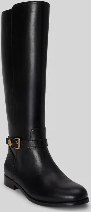 Lauren Ralph Lauren Laars van echt leer met logodetail