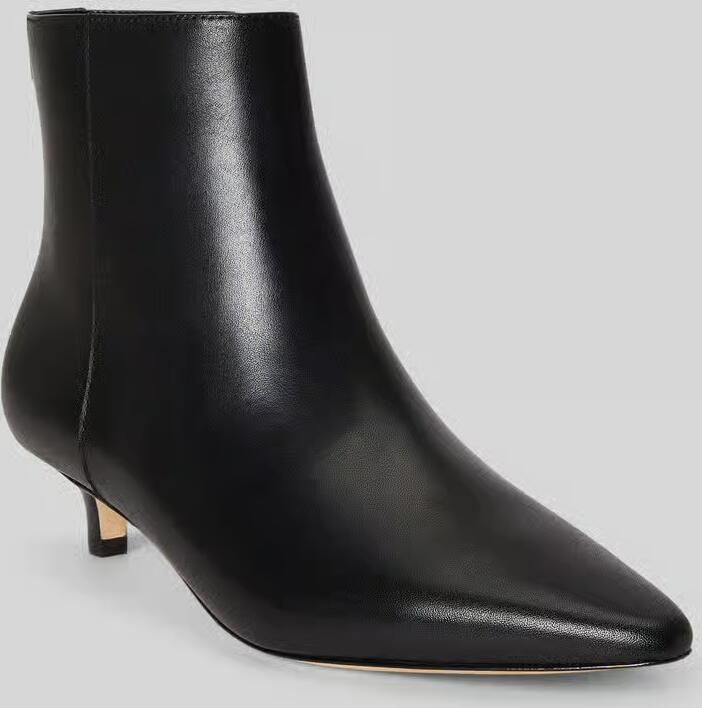 Lauren Ralph Lauren Laarsje van echt leer met kitten heel