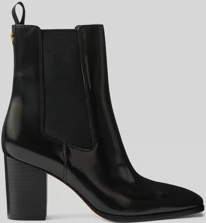 Lauren Ralph Lauren Laarsje van echt leer met logodetail - Foto 2
