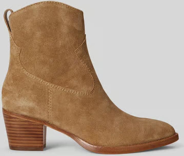 Lauren Ralph Lauren Hoge hakken Harpher-Boots-Bootie in bruin - Foto 8