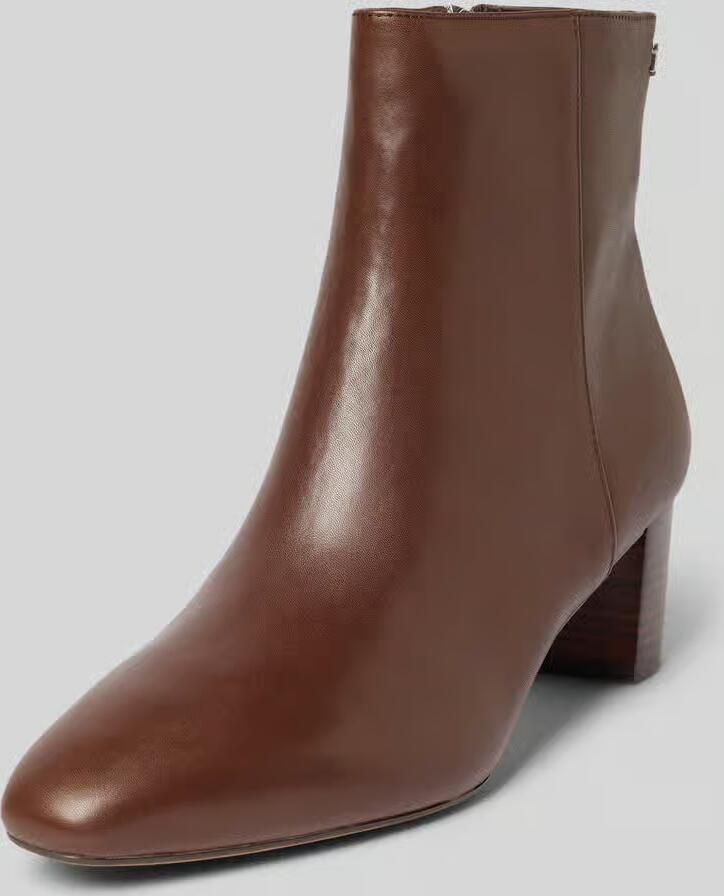 Lauren Ralph Lauren Laarsjes van leer met applicatie model 'DEMI'