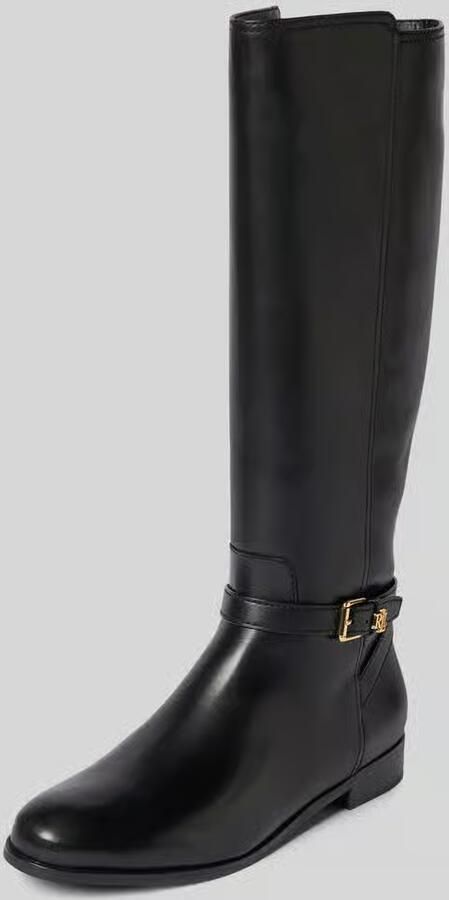 Lauren Ralph Lauren Laarzen van leer met labelapplicatie model 'BROOKE' - Foto 10