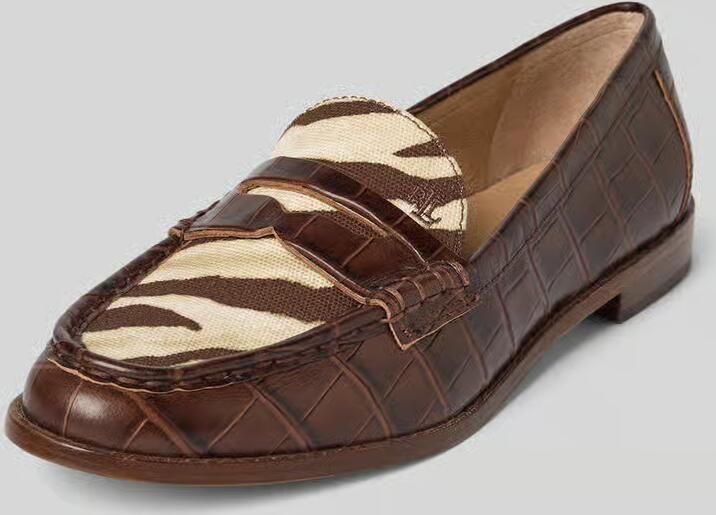 Lauren Ralph Lauren Loafers met structuurmotief model 'Wynnie'