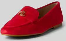 LAUREN RALPH LAUREN Loafers Dames Averi Iii Flats Maat: 37 Materiaal: Suède Kleur: Rood - Foto 8