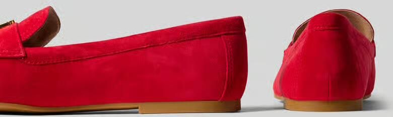LAUREN RALPH LAUREN Loafers Dames Averi Iii Flats Maat: 37 Materiaal: Suède Kleur: Rood - Foto 9