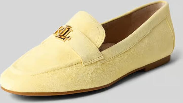 LAUREN RALPH LAUREN Loafers Dames Averi Iii Flats Suède Geel - Foto 9