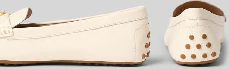 LAUREN RALPH LAUREN Barnsbury Flats Driver Loafers Dames Instappers Wit - Foto 7