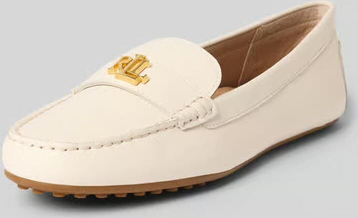LAUREN RALPH LAUREN Loafers Dames Barnsbury Flats Driver Leer Wit - Foto 8