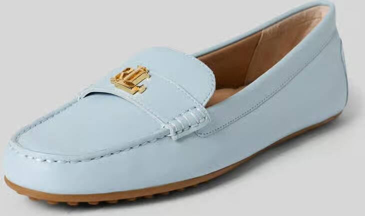 LAUREN RALPH LAUREN Barnsbury Flats Driver Loafers Dames Instappers Blauw - Foto 8