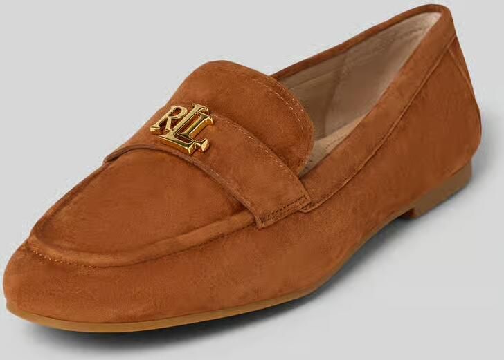 LAUREN RALPH LAUREN Loafers Dames Averi Iii Flats Suède Cognac - Foto 12