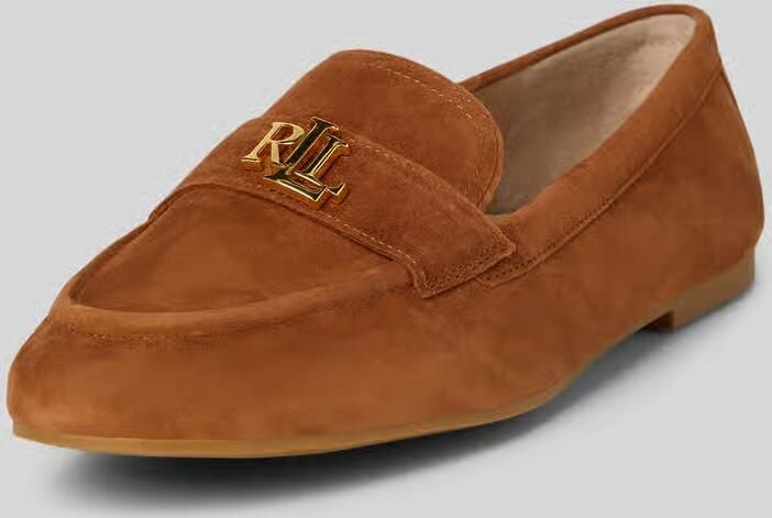 LAUREN RALPH LAUREN Loafers Dames Averi Iii Flats Suède Cognac - Foto 11