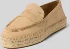 Lauren Ralph Lauren Loafers van leer met plateauzool. model 'LUIZE'