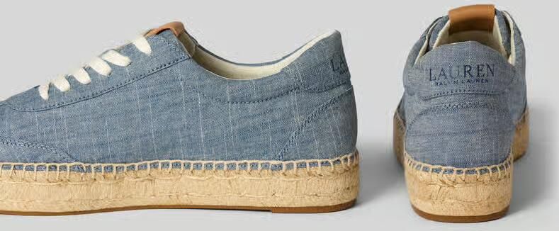 Lauren Ralph Lauren low top sneakers met espadrille-zool - Foto 2